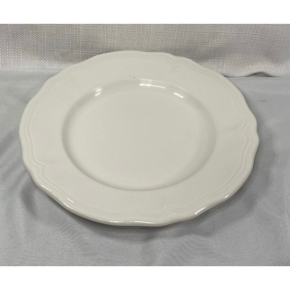 Federalist Ironstone White Scalloped Bread Plate 6.25" Japan 4238 1-9